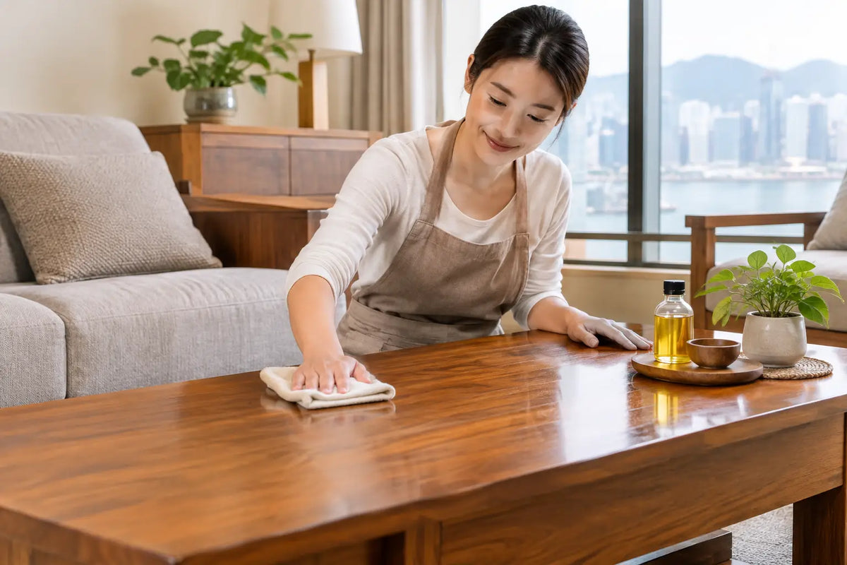 如何防止柚木家具發霉讓香港潮濕家居長久保有木材溫潤質感與細緻光澤的日常保養方式