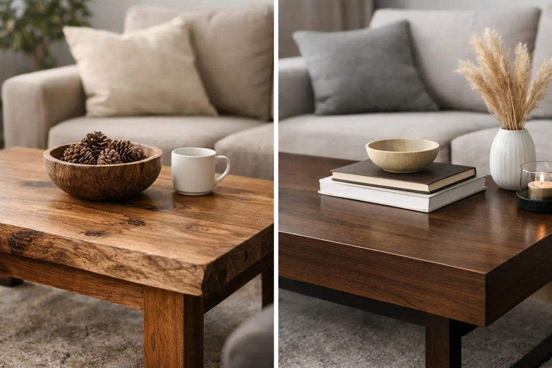 Solid Wood Coffee Table vs Veneer 怎樣選