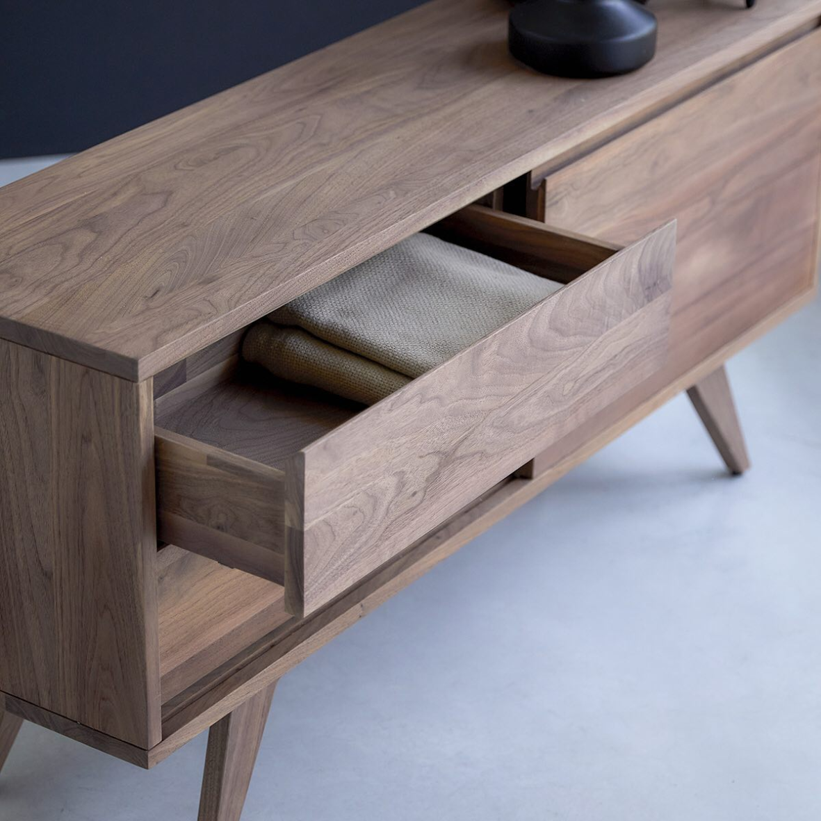 Solid Wood Walnut color cabinet (WITH PRODUCT SHOWCASE IN SHOWROOM)