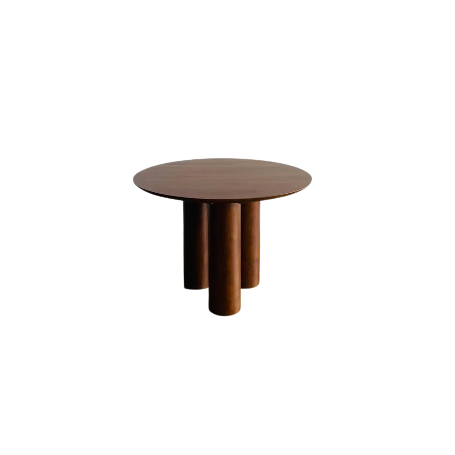 Solid Brown Wood Dining Table