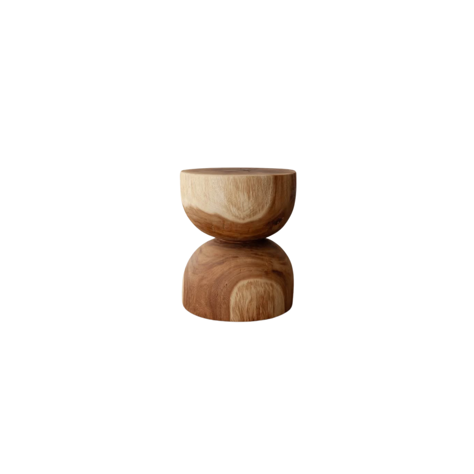 Round Sold Wood Side Table