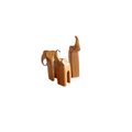 Wood Elephant Decorations