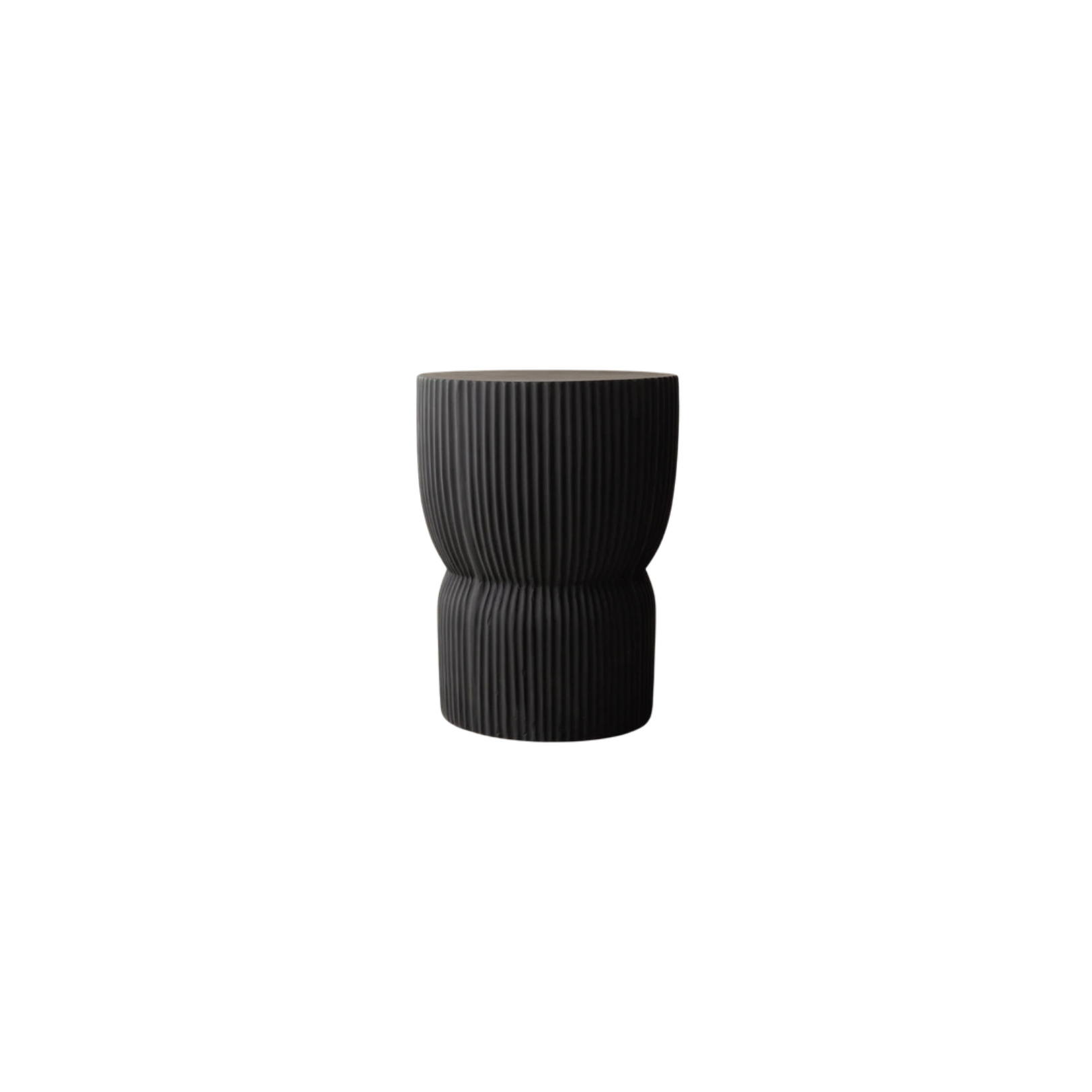Solid Wood in Black Color Side Table