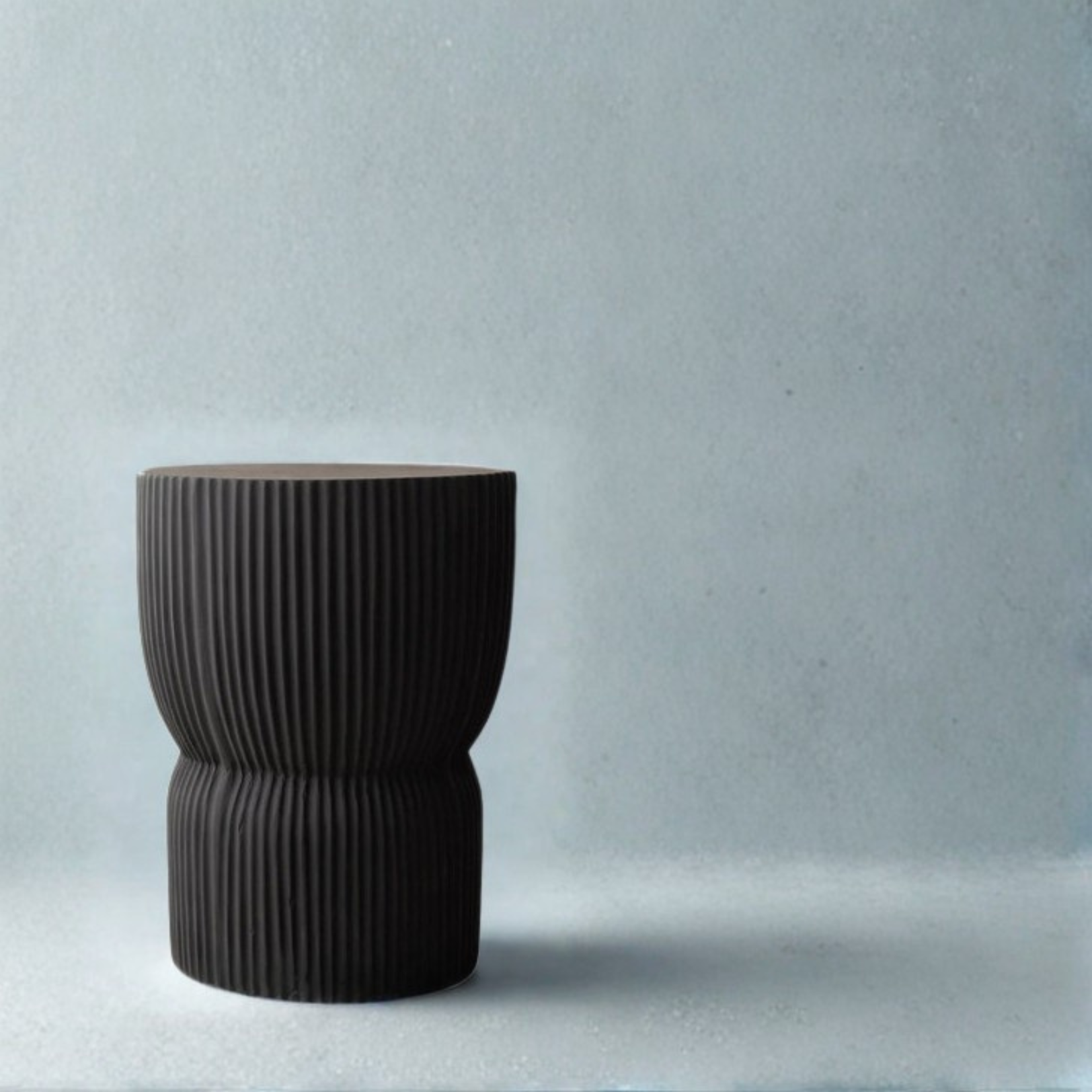 Solid Wood in Black Color Side Table
