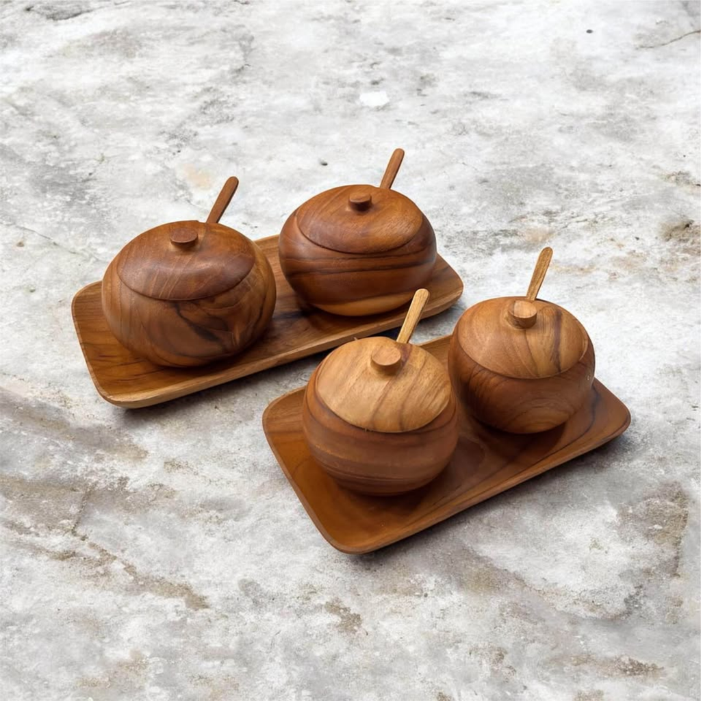 Seasoning Pot with Tray