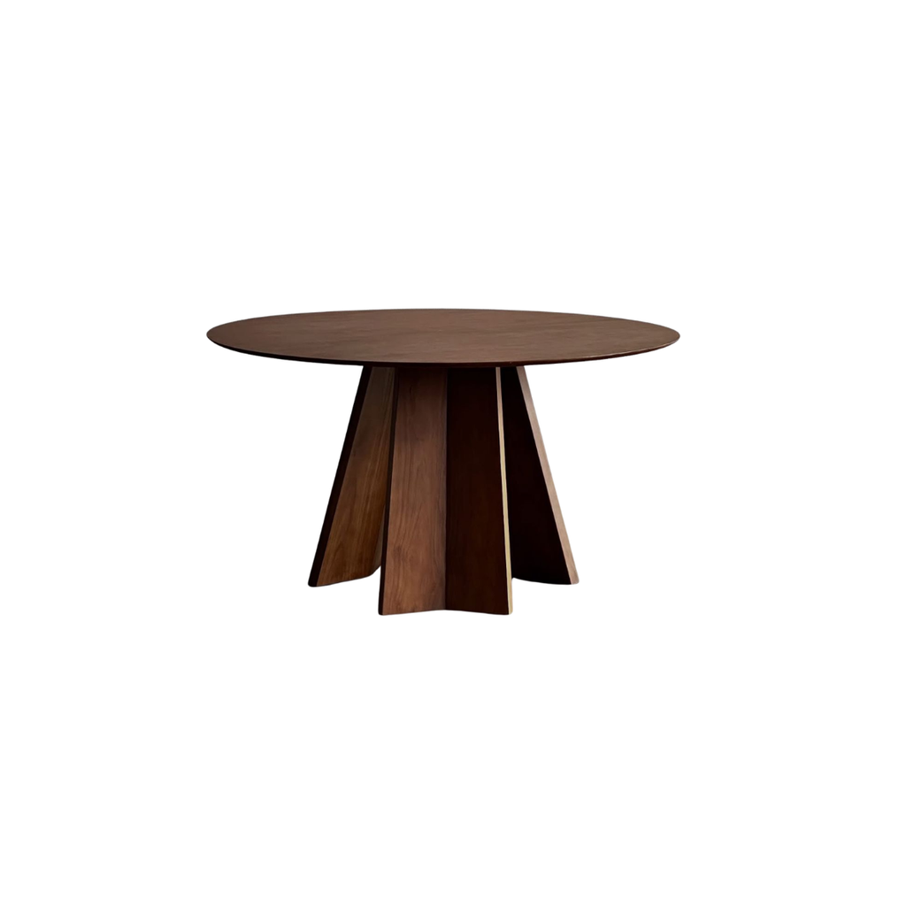 Solid Wood Walnut ColorRound Dining Table
