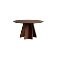 Solid Wood Walnut ColorRound Dining Table
