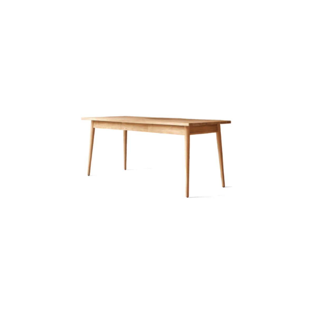 Oak color Solid Teak Wood Table