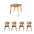 Solid Wood Square Dining table with chairs package