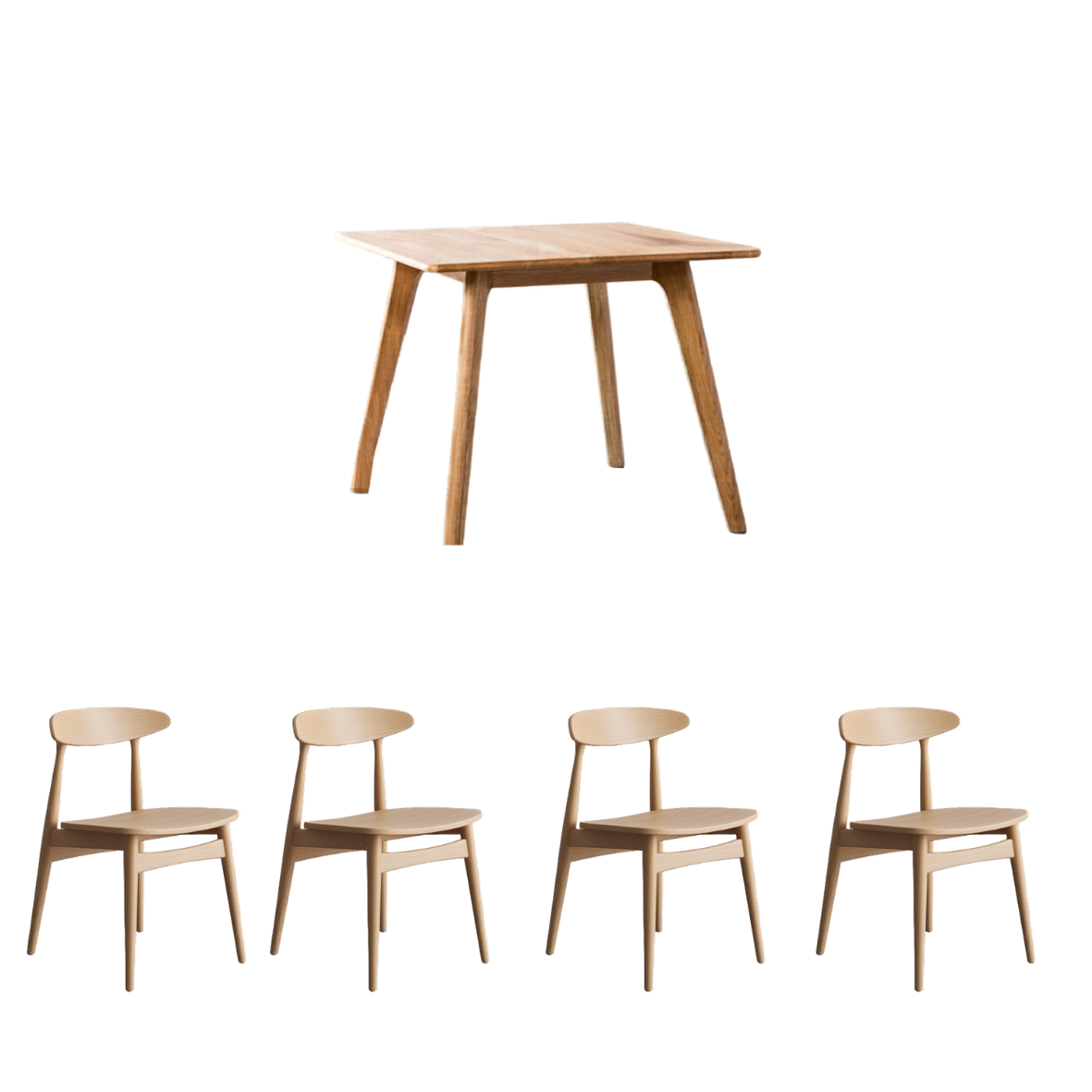 Solid Wood Square Table Flash Sales Package