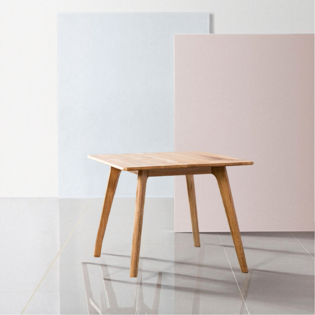 Solid Wood Square Dining Table with Chairs Package