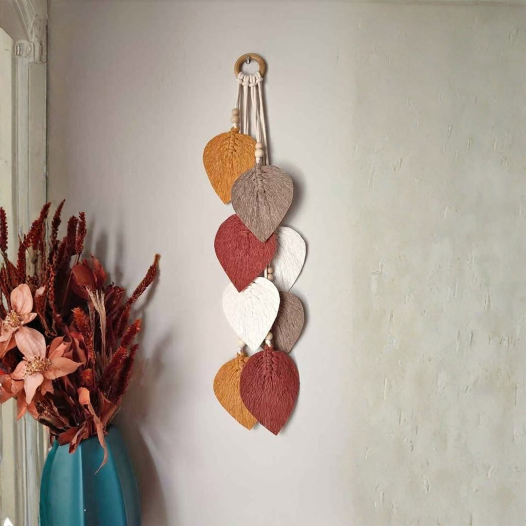 Macrame Leaves Wall Decoration