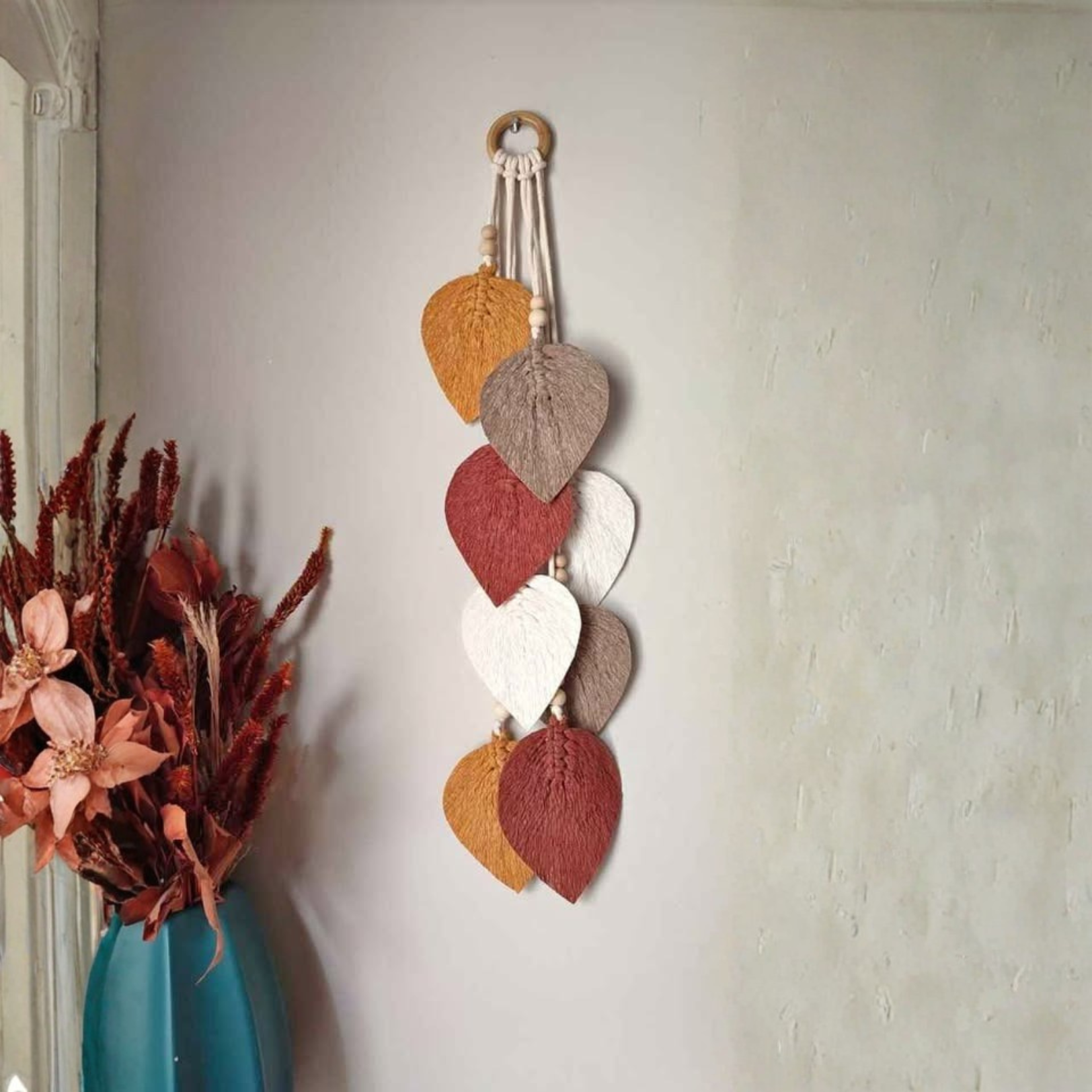 Macrame Leaves Wall Decoration