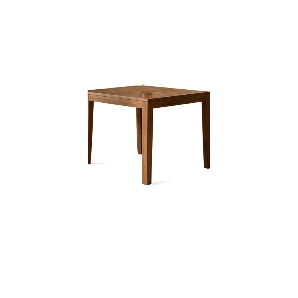Solid Wood Square Shape Dining Table (with product display)