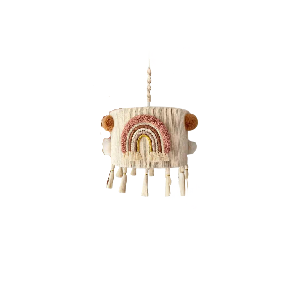 Macrame Lamp for baby and wall deco with name