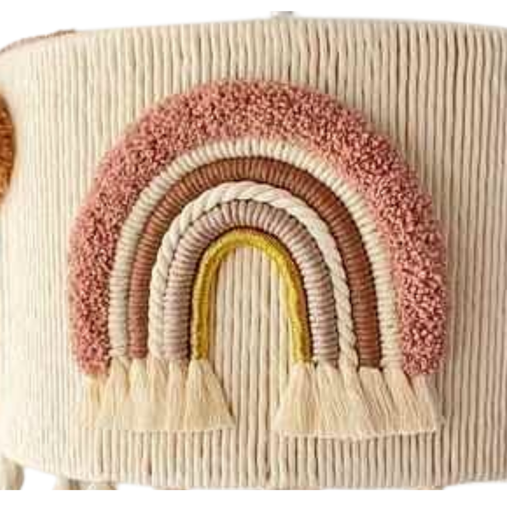 Macrame Lamp for baby and wall deco with name