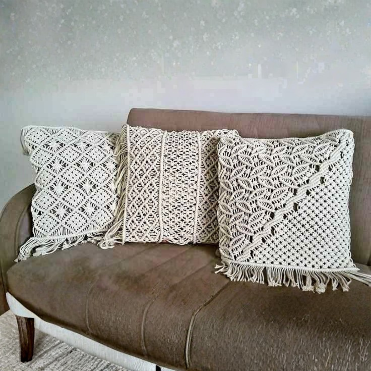 Handmade Macrame Cushion