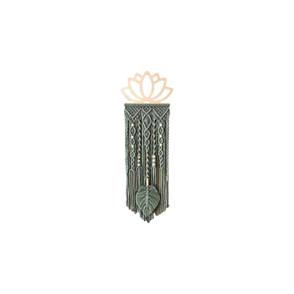 Handmade Macrame Lotus Wall Deco
