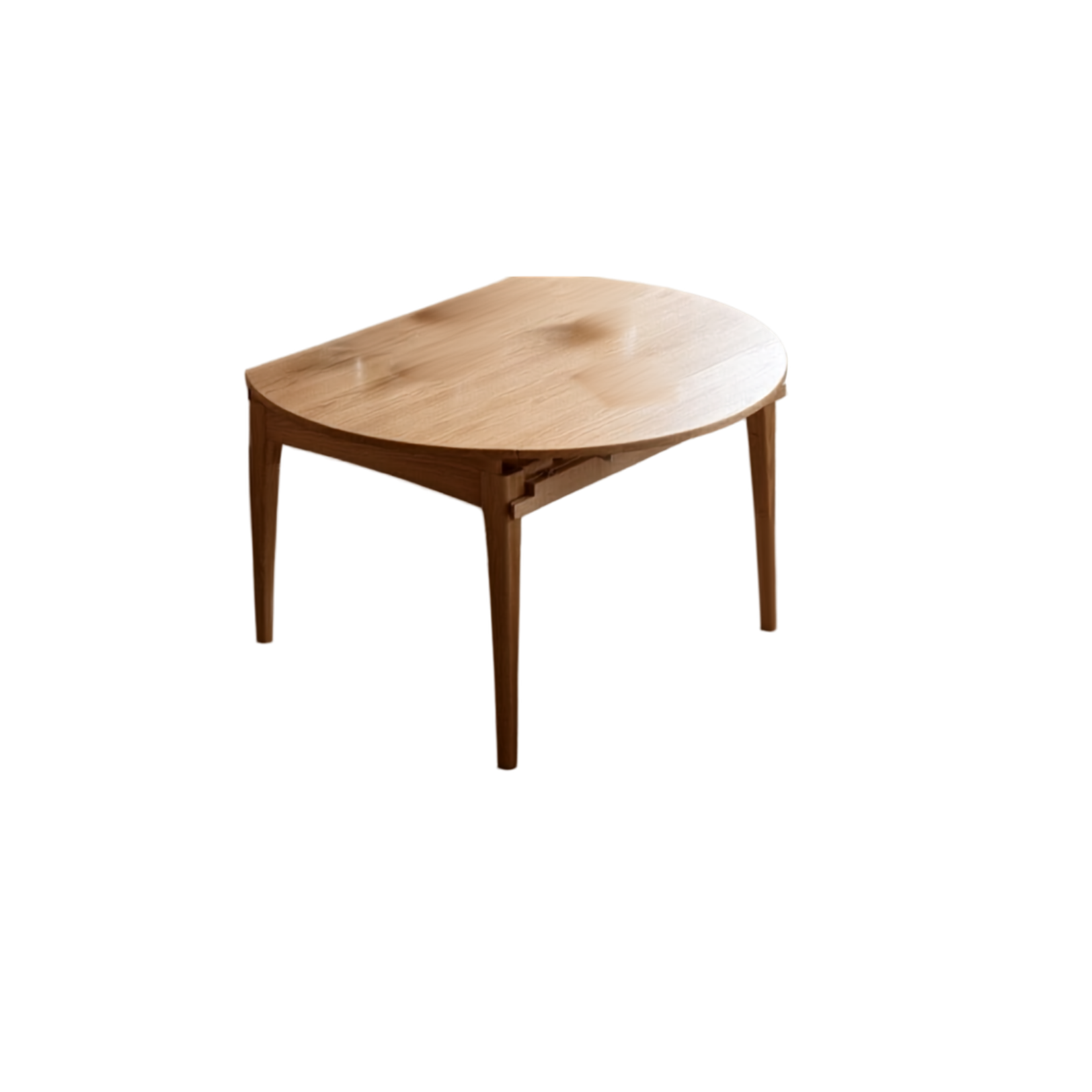 Round Solid Wood Dining Table (Fold 2 sides)