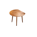 Round Solid Wood Dining Table fold 4 sides