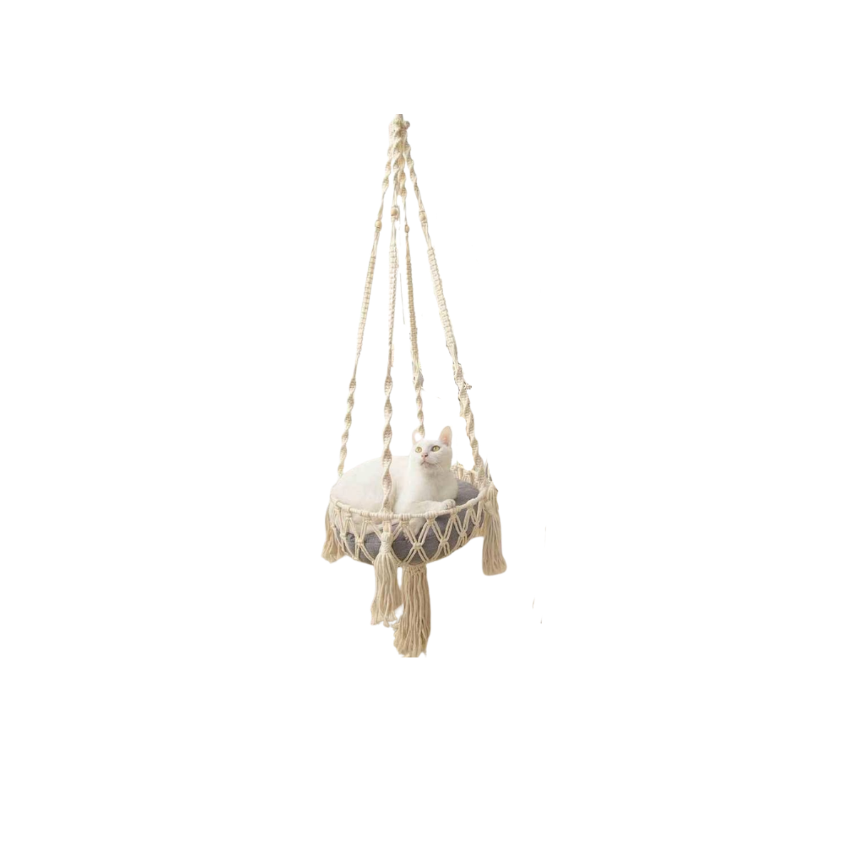 Handmade Macrambe Cat's basket