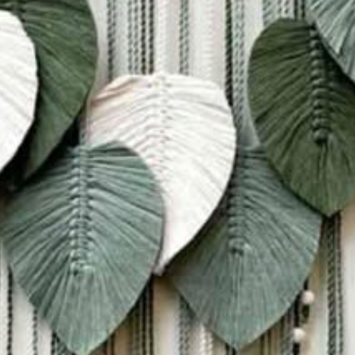 Handmade Macrame Leaves Wall Deco