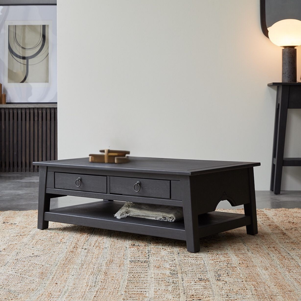 Solid Wood Coffee table in Black