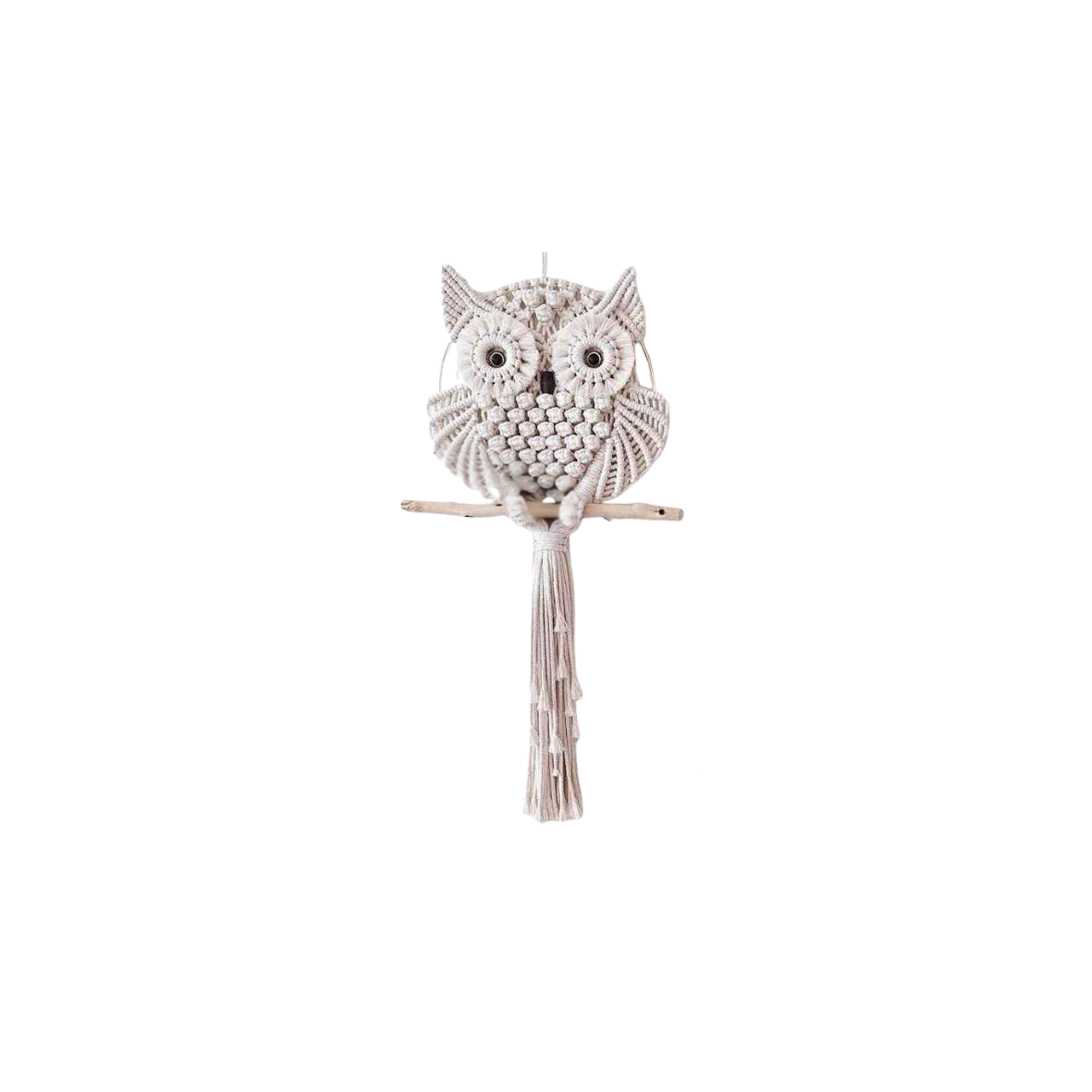 Handmade Macrame Owl Wall Deco