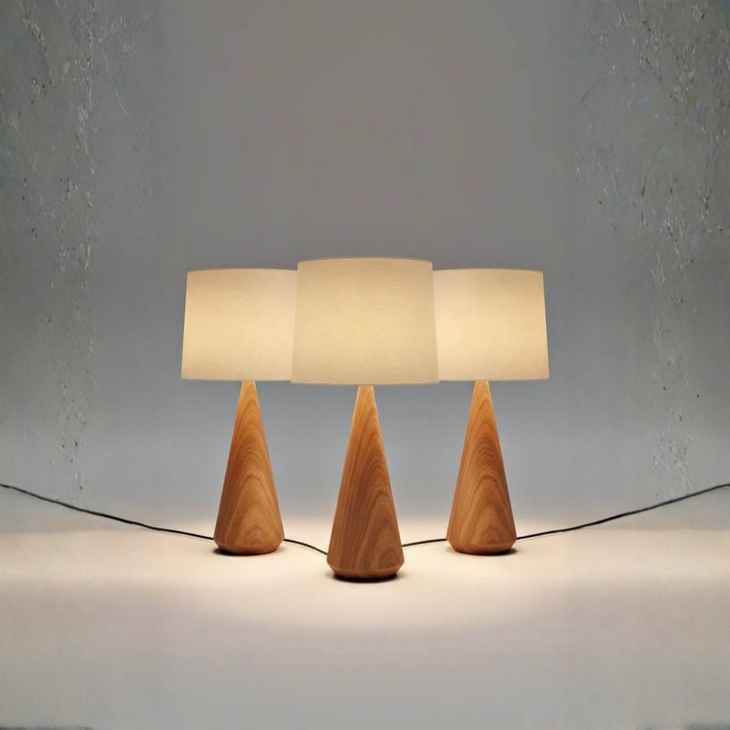 Solid Wood Table Lamp