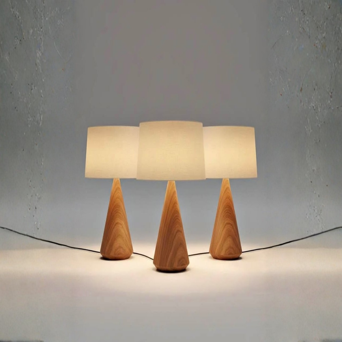Solid Wood Table Lamp