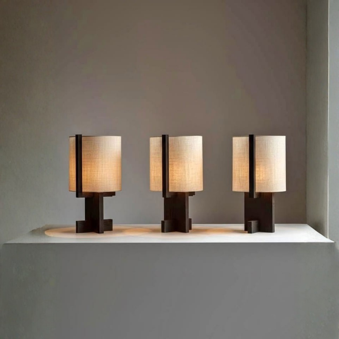 Solid Wood Table Lamp