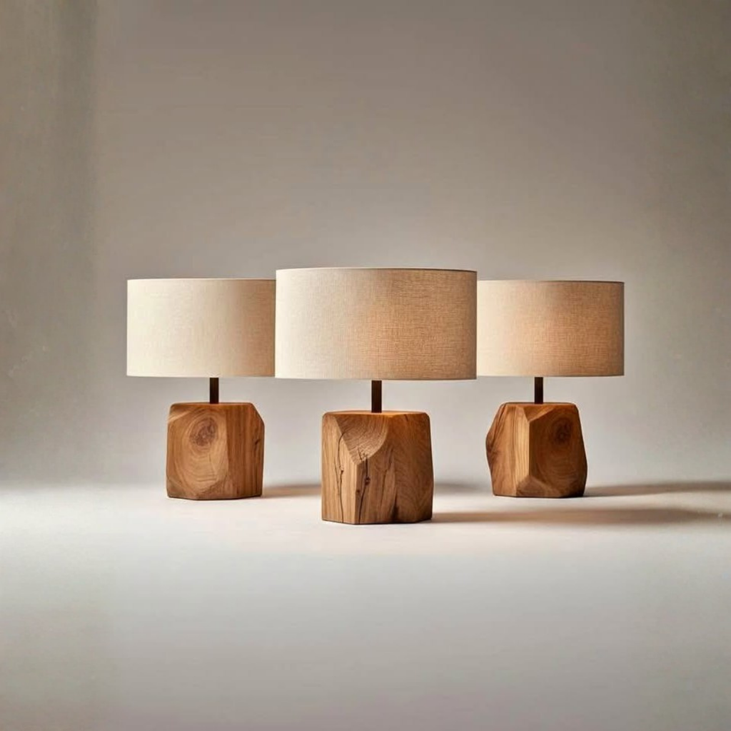 Solid Wood Table Lamp