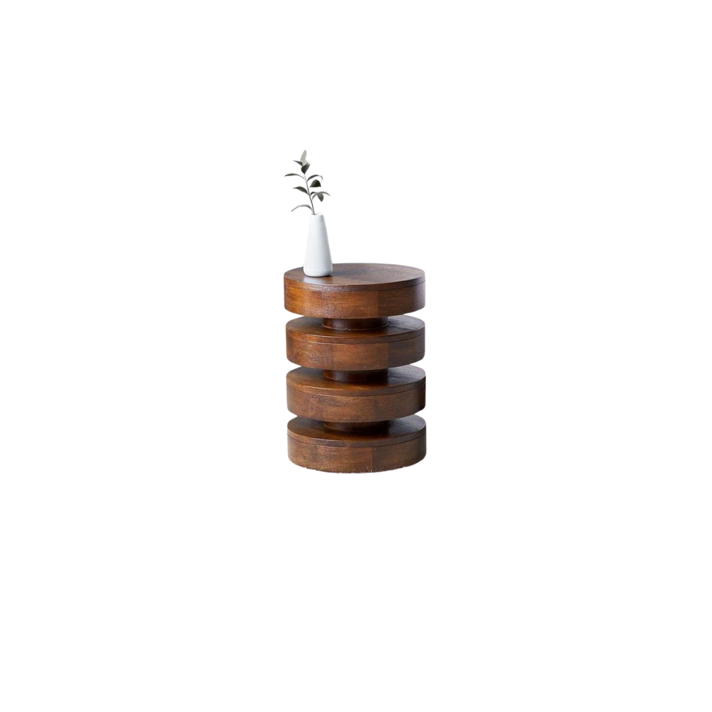 Haussmann Wood Towering Rings Table