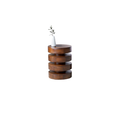 Haussmann Wood Towering Rings Table