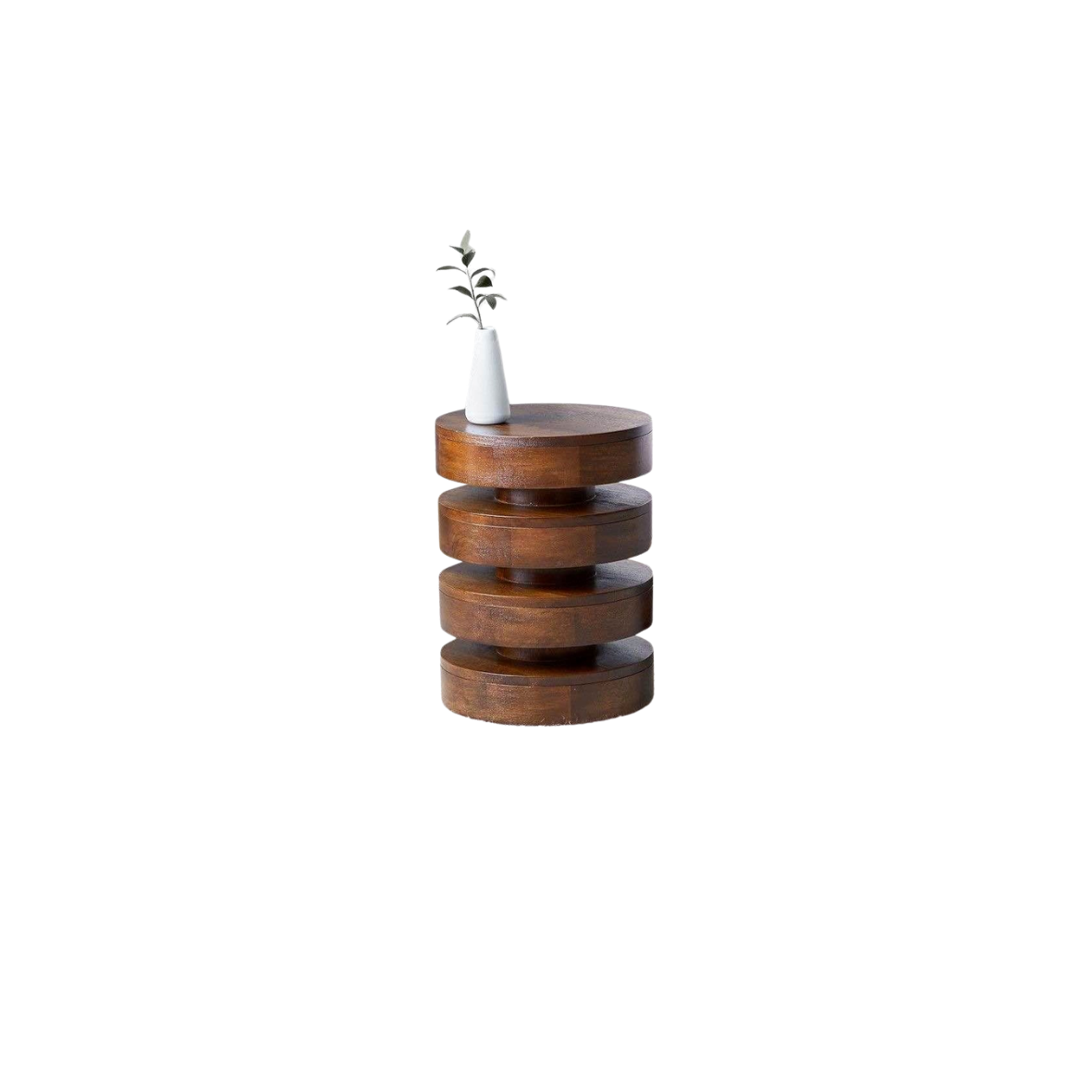 Haussmann Wood Towering Rings Table