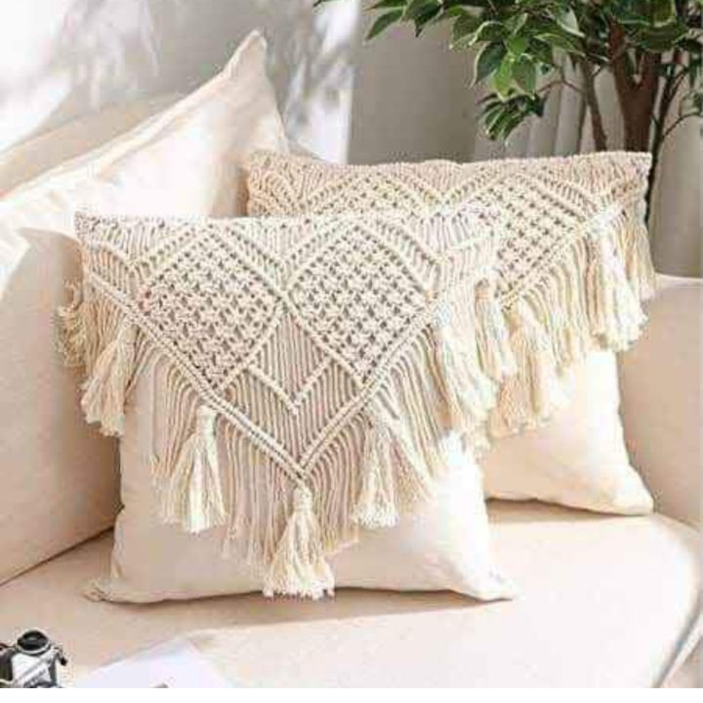 Handmade Macrame Pillowcase