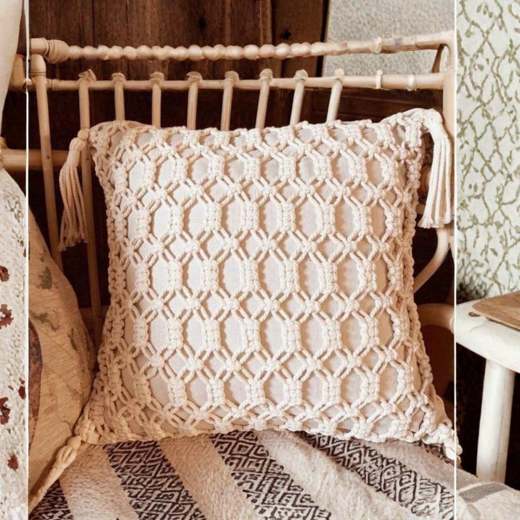 Handmade Macrame Cushion