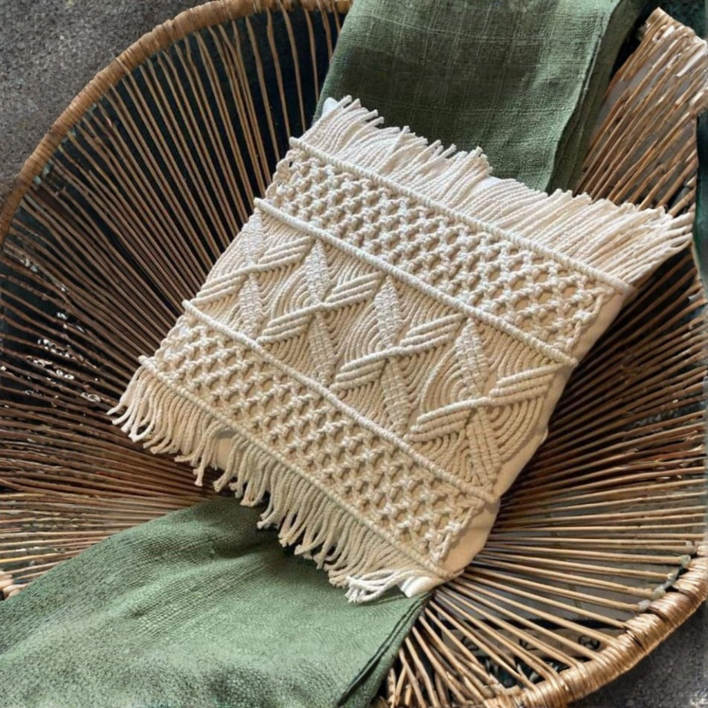 Handmade Macrame Cushion