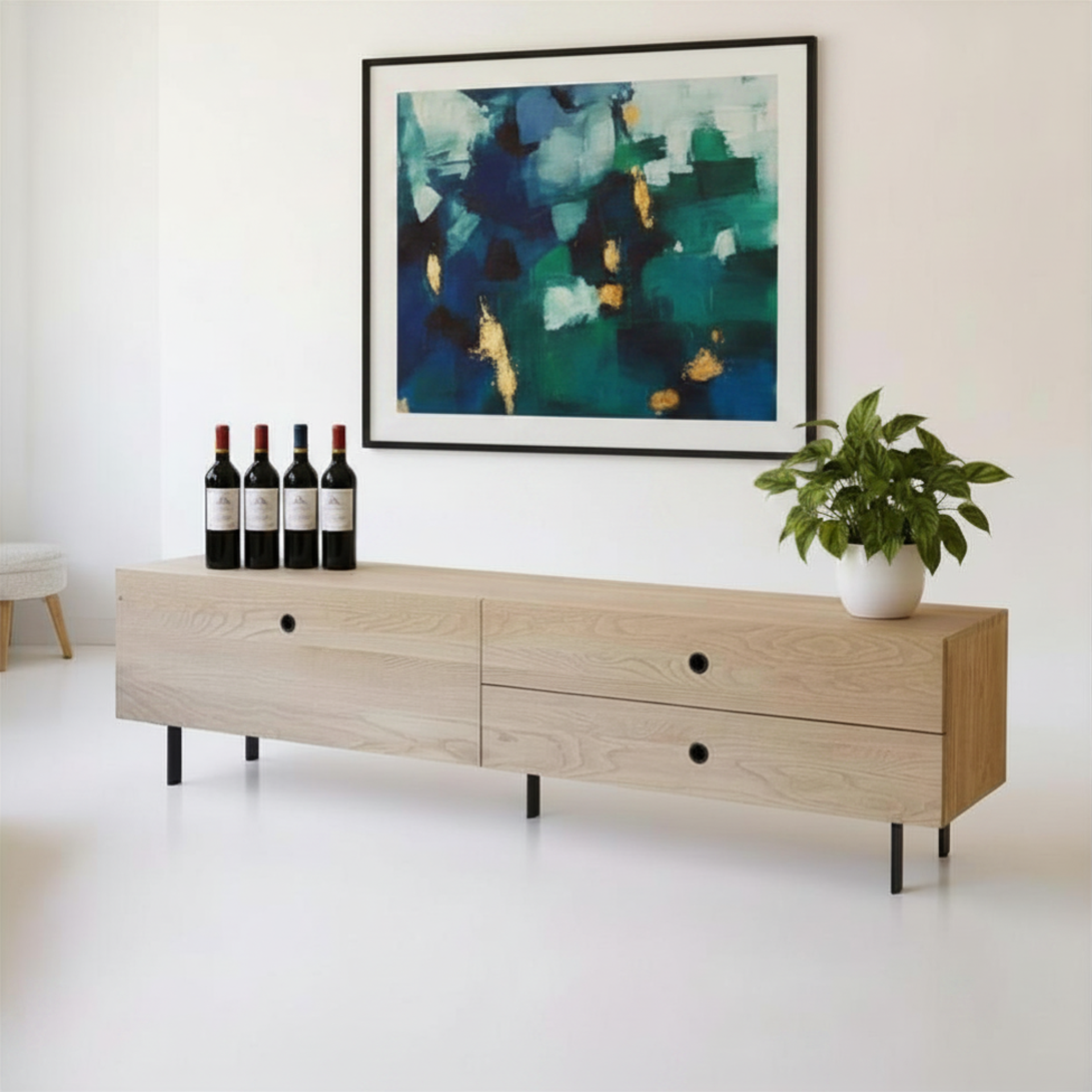Solid Wood TV Cabinet