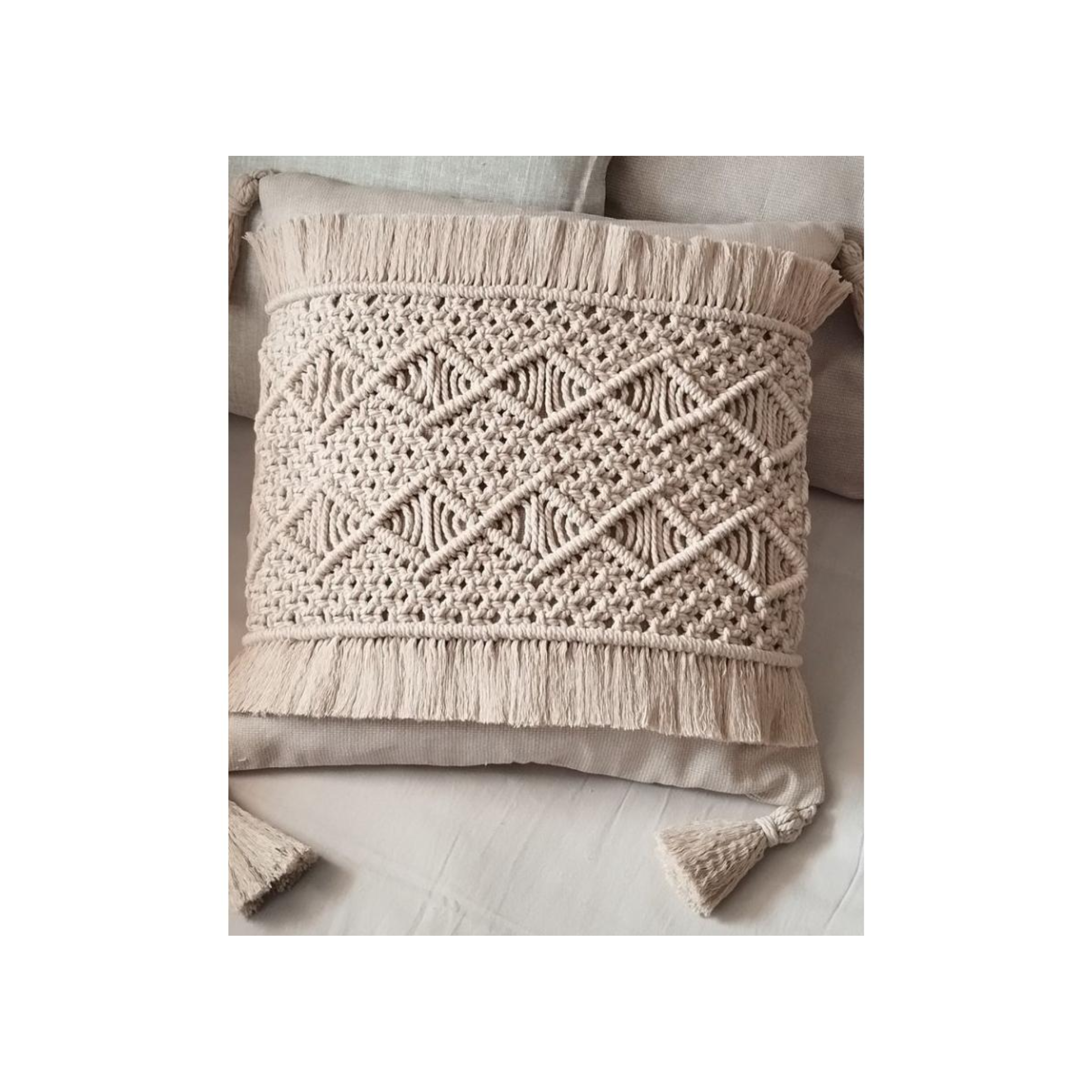 Handmade Macrame Cushion