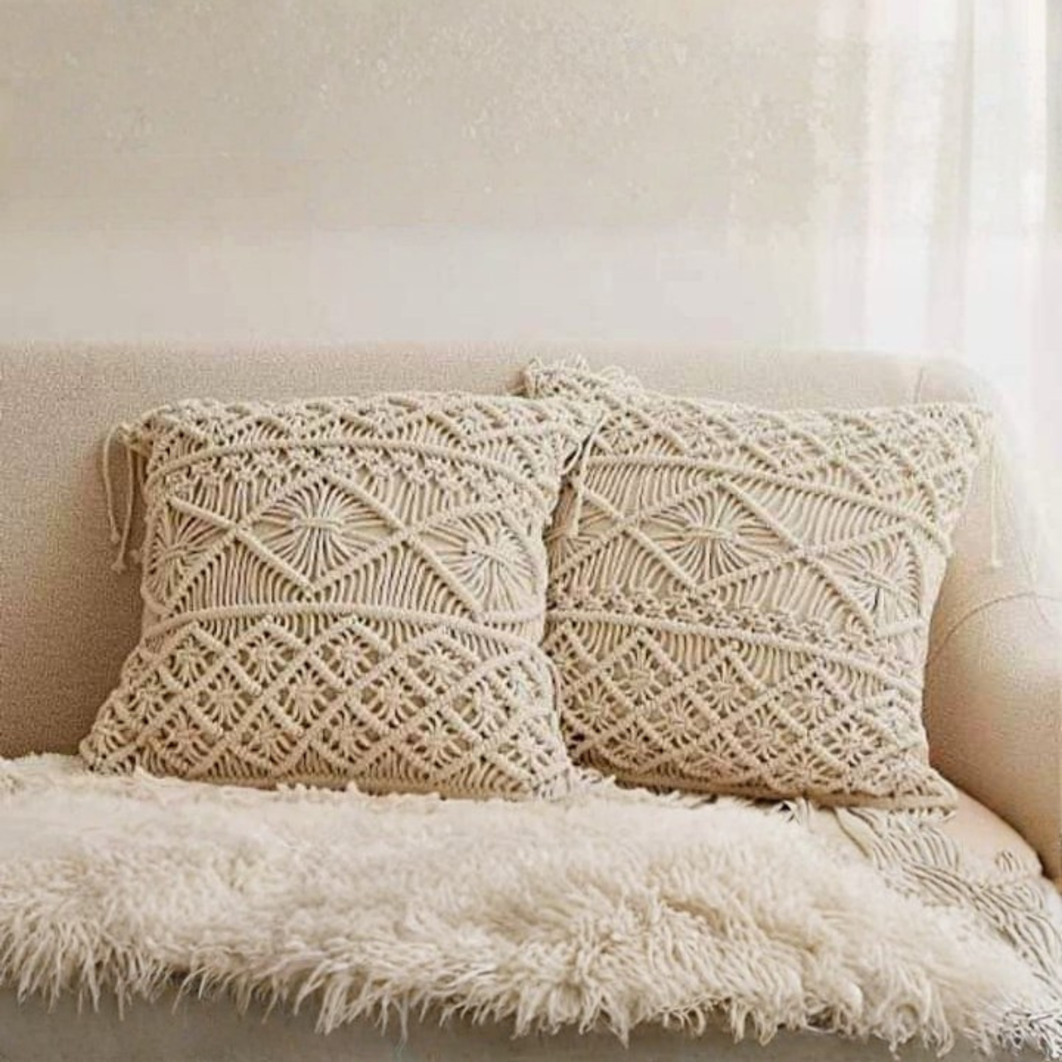 Handmade Macrame Cushion