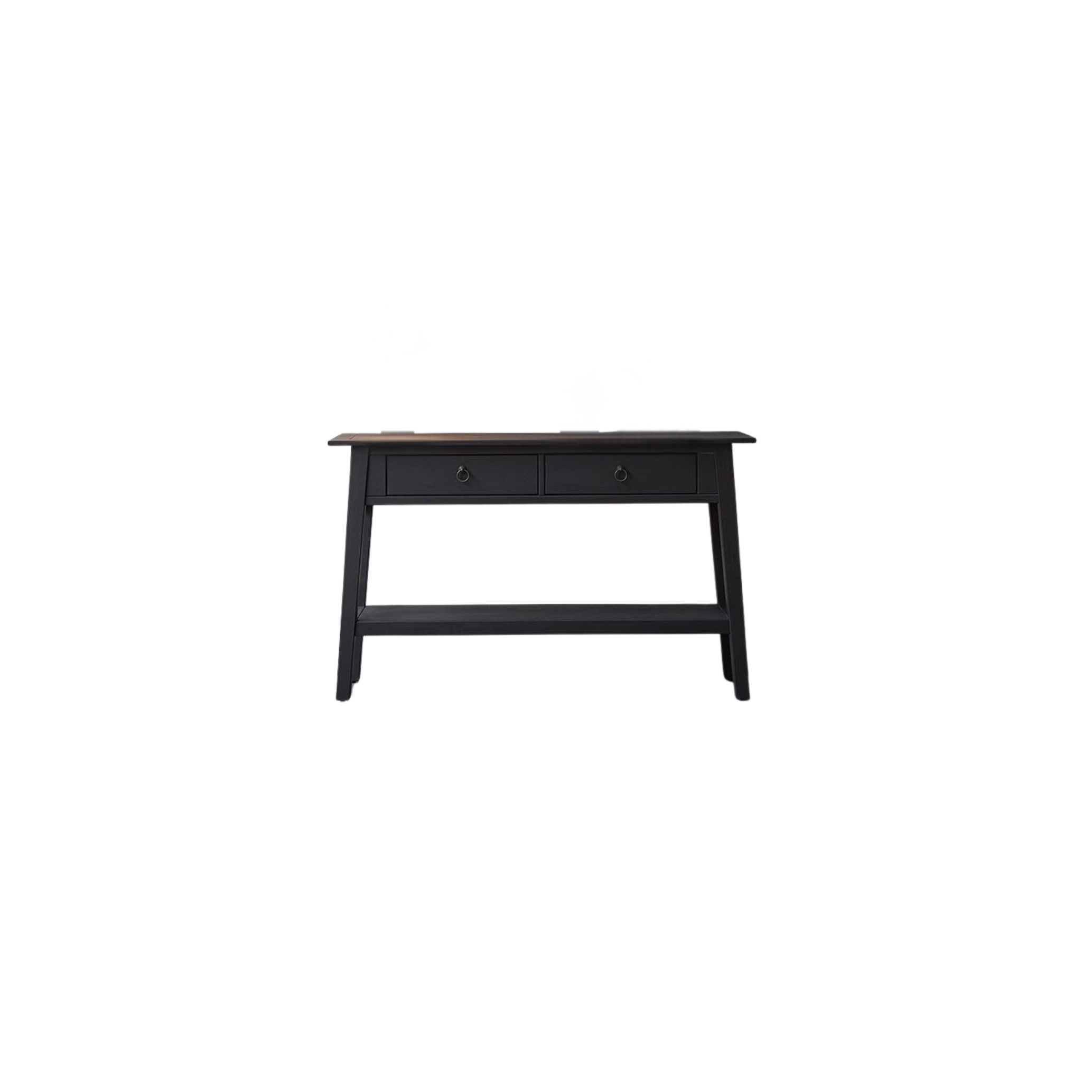 Solid Wood Black Color Living Room Side Cabinet