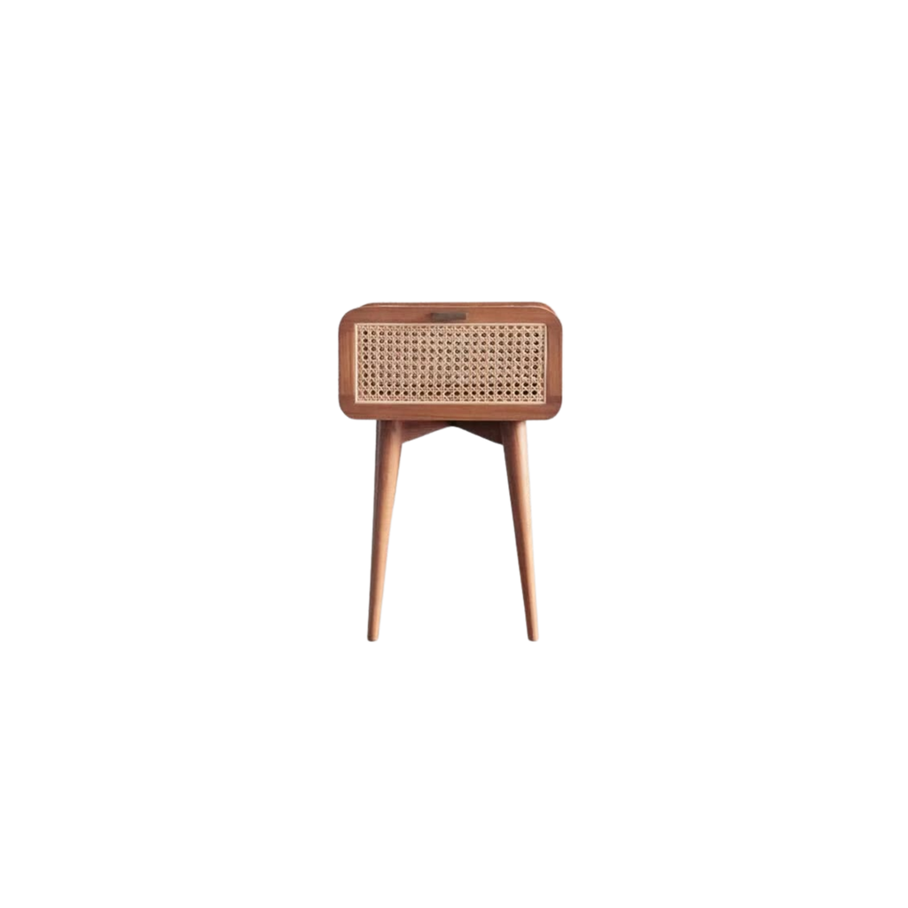 Solid Wood Rattan Side cabinet